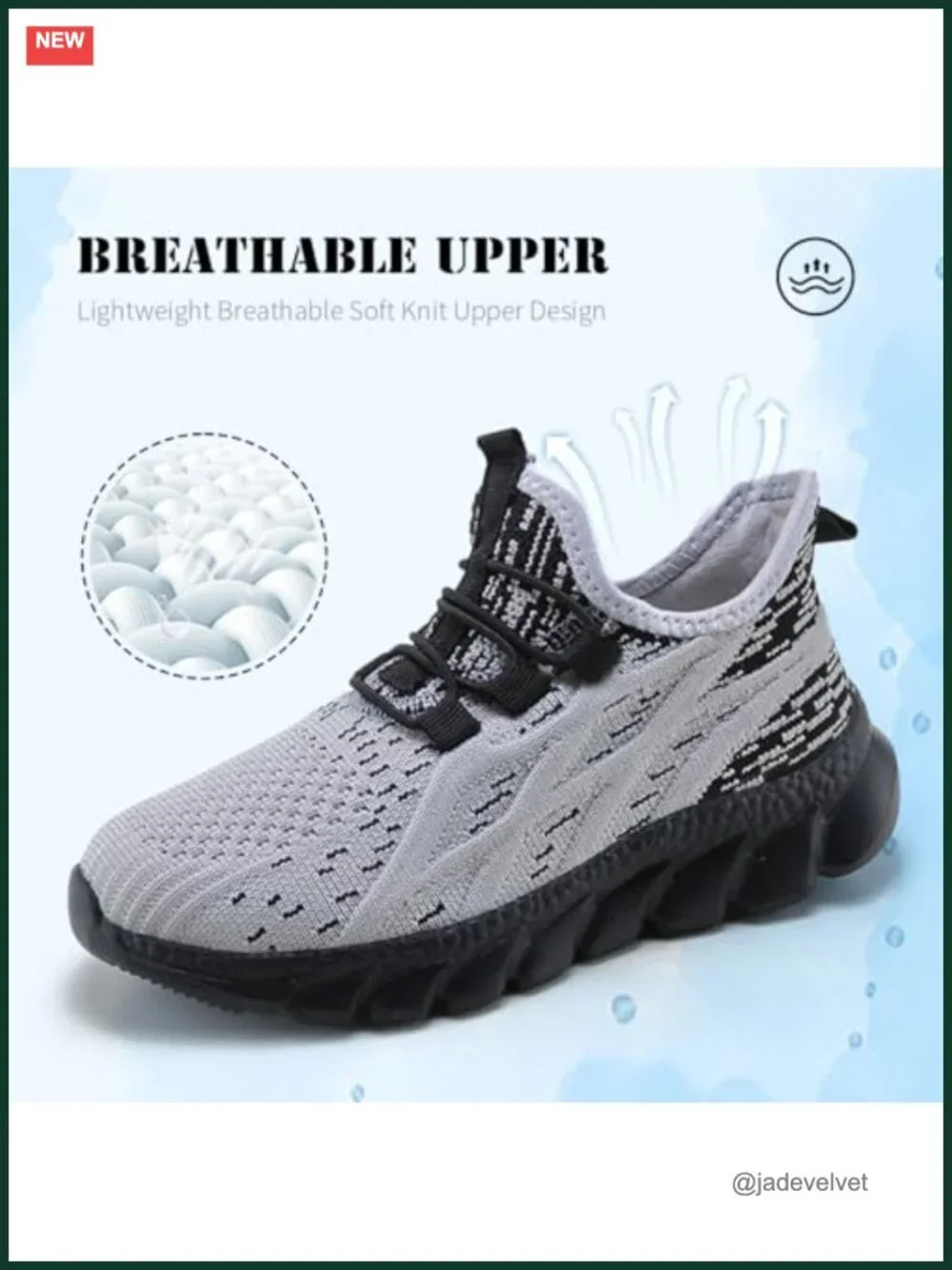 Boys Non-Slip Breathable Mesh Running Sneakers Lightweight Athletic Shoes